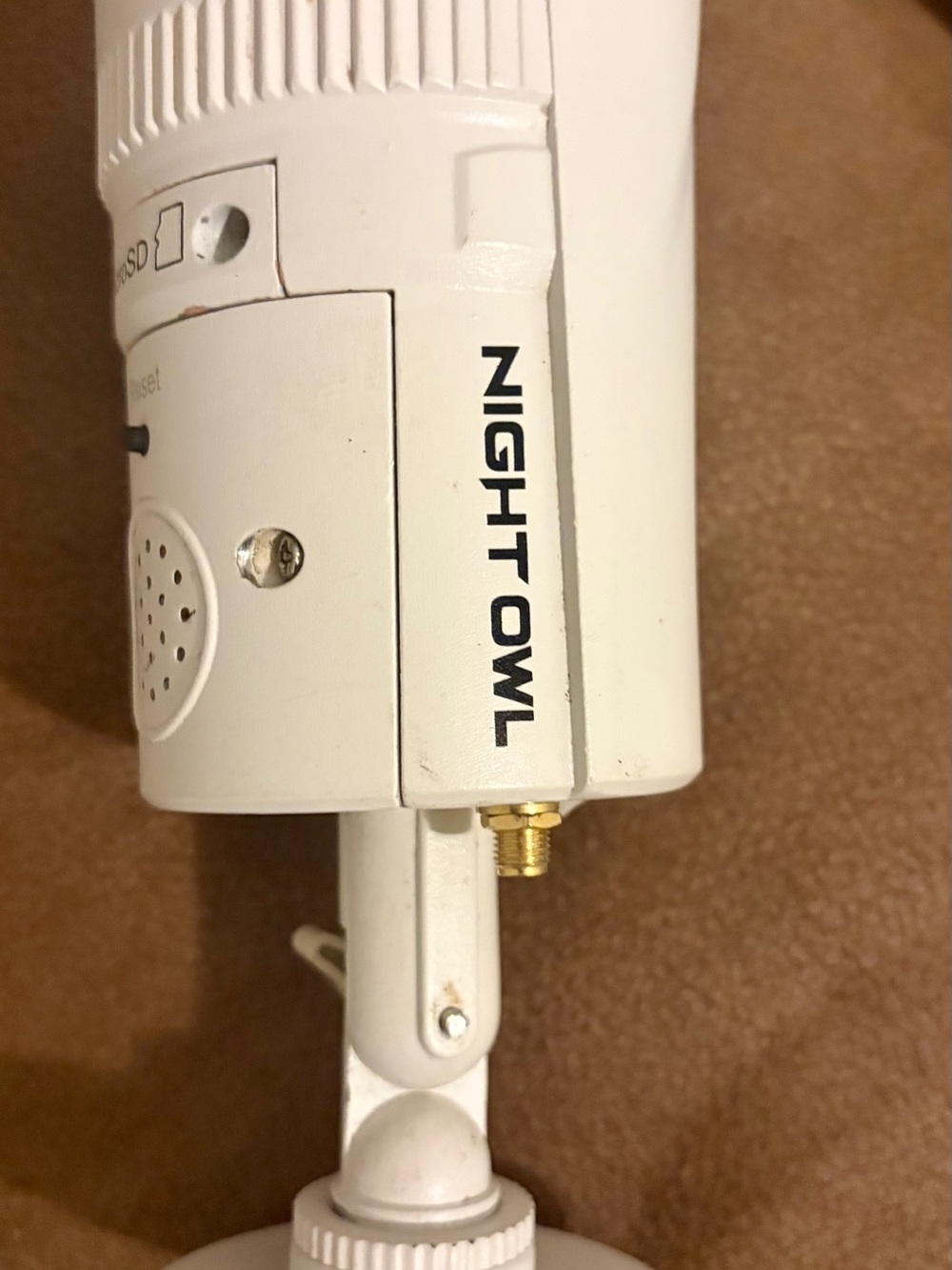White Outdoor Security Camera - Digital Surveillance